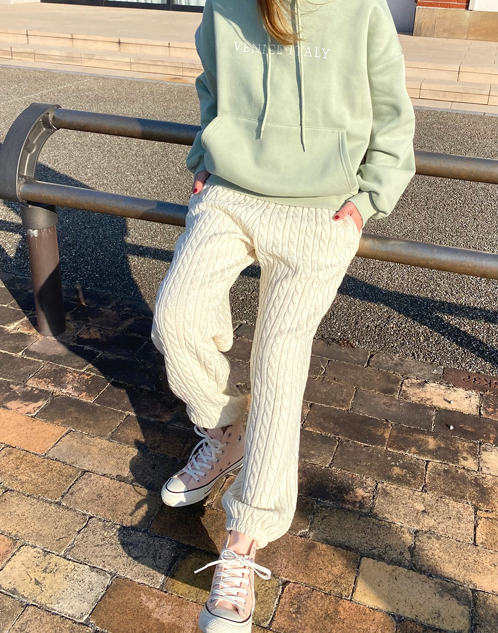 ケーブル編みニットパンツ | レディースファッション通販 - DHOLIC
