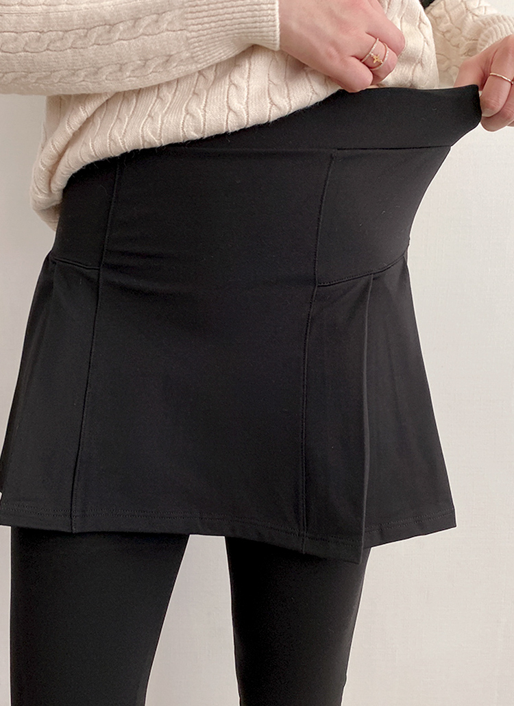 裏起毛ブラックスカートレギンス | レディースファッション通販 - DHOLIC