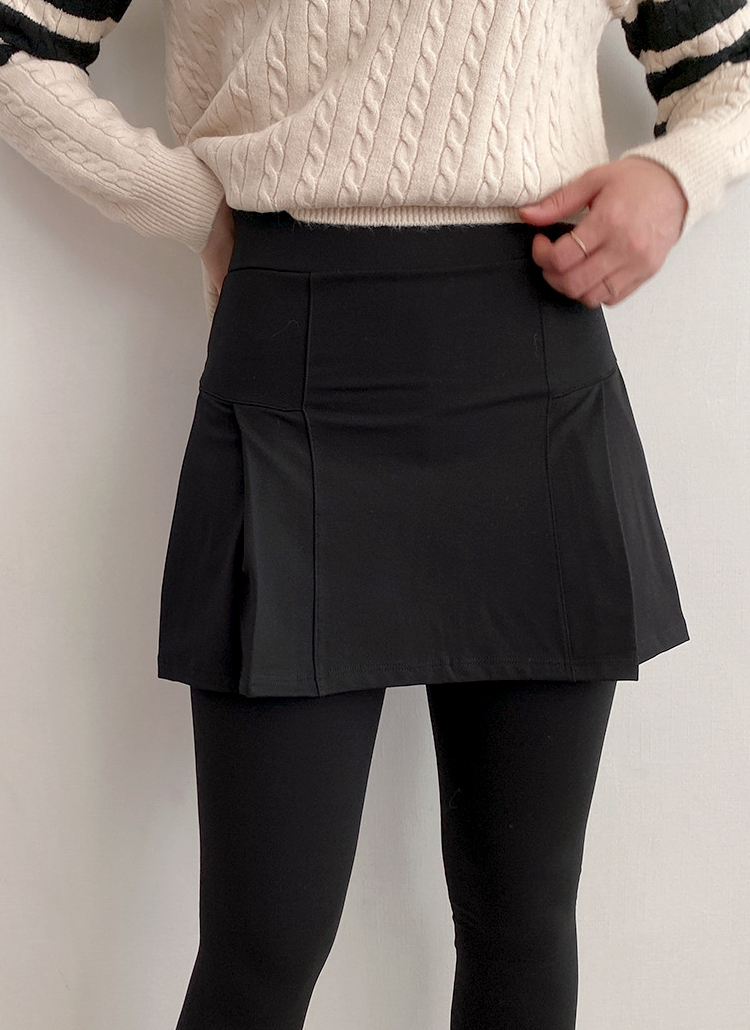 裏起毛ブラックスカートレギンス | レディースファッション通販 - DHOLIC