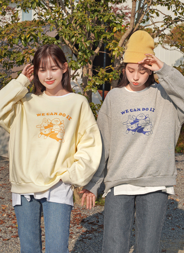 裏起毛イラストスウェット | レディースファッション通販 - DHOLIC