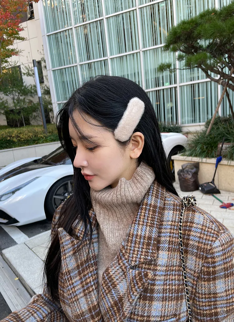スクエアカラーエコファーヘアピン | レディースファッション通販 - DHOLIC