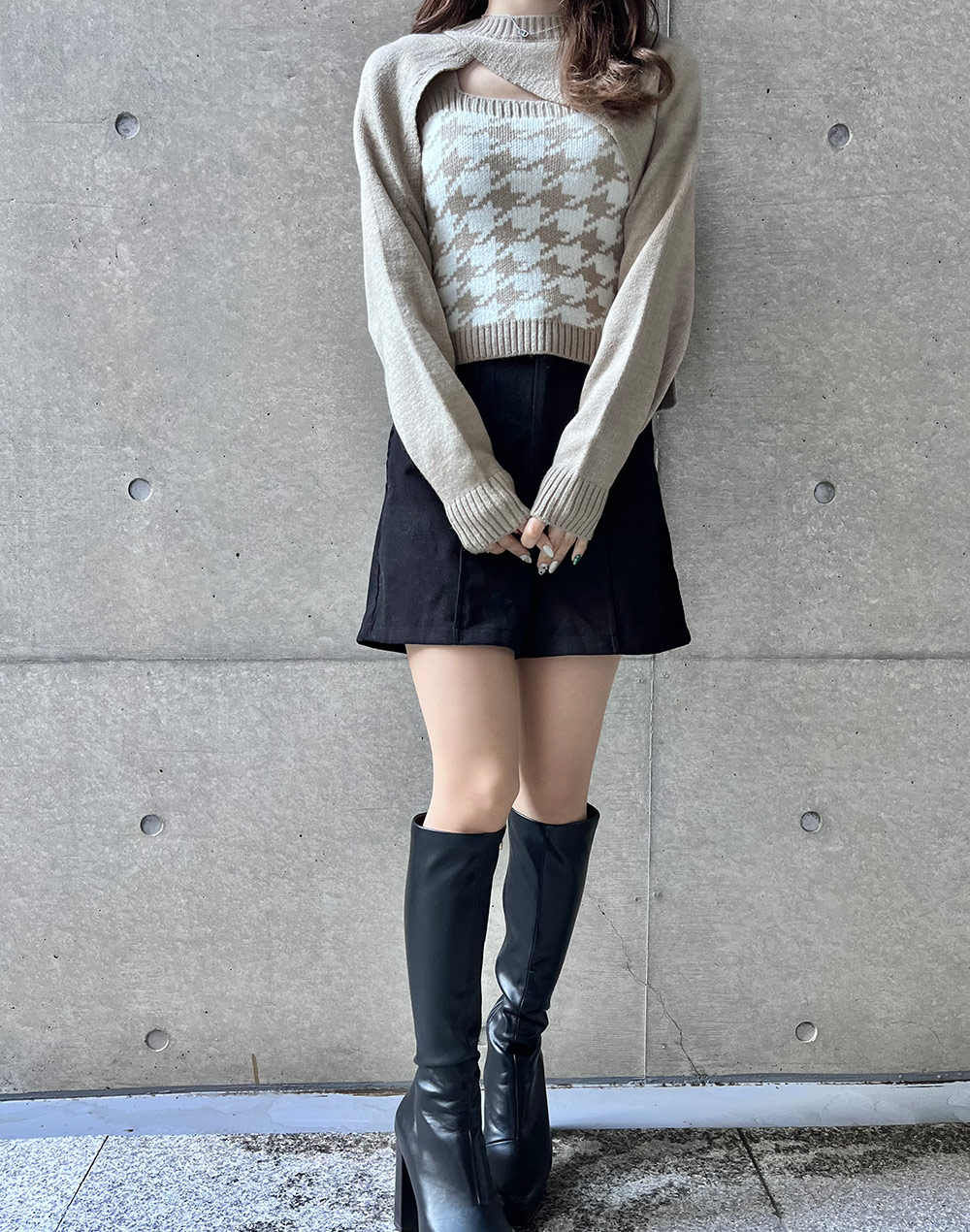 千鳥柄ニットセット | レディースファッション通販 - DHOLIC