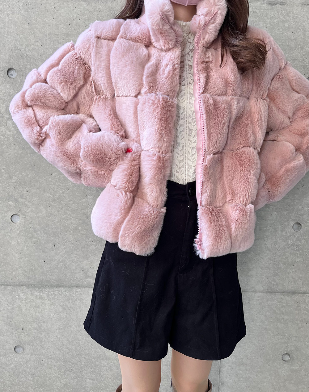 ふわふわショート丈ジャンパー | レディースファッション通販 - DHOLIC