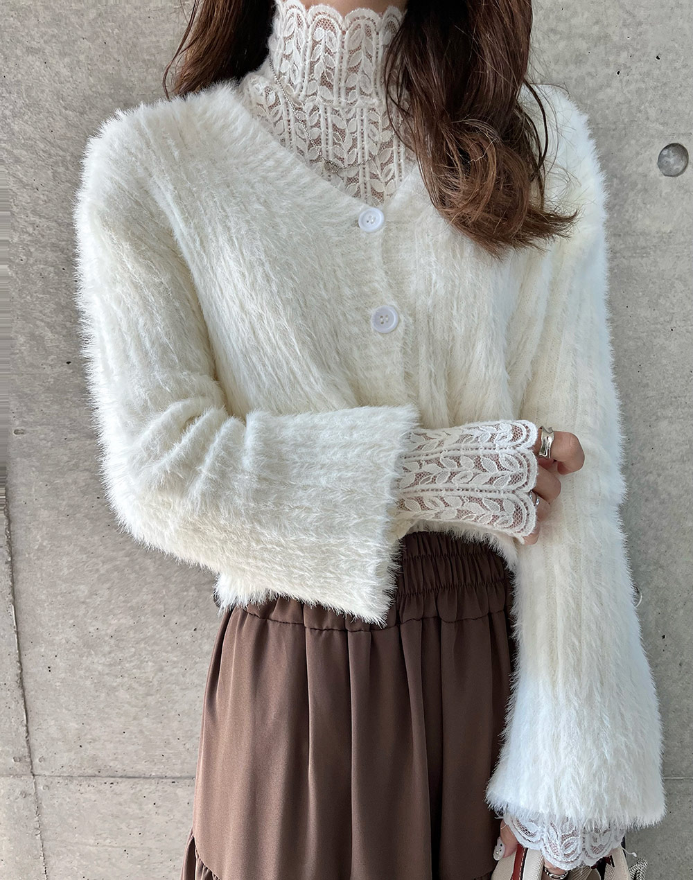 ショート丈ニットカーディガン | レディースファッション通販 - DHOLIC