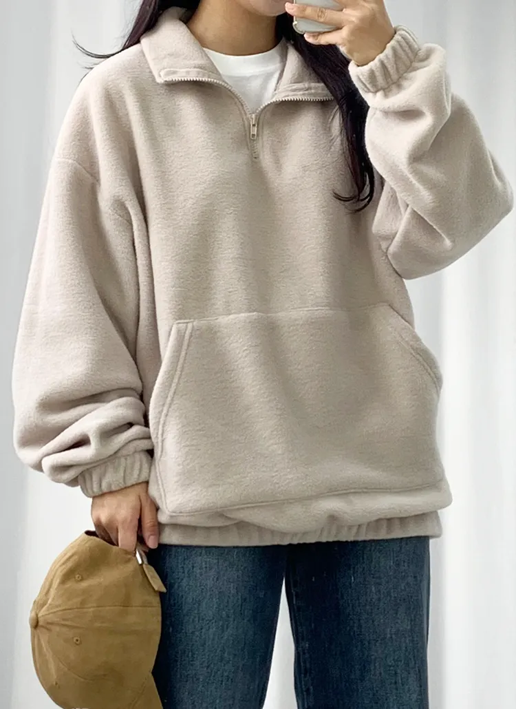 パープル フリース ファー付きセットアップ加工スウェットパンツ（SALE 