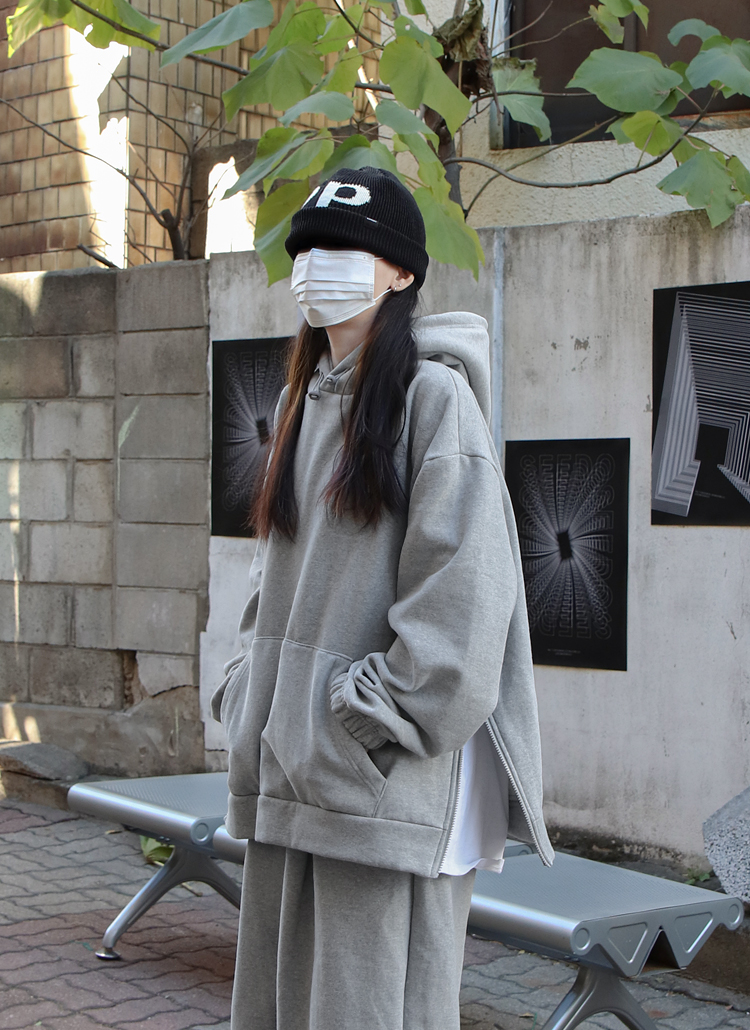 両起毛サイドジップパーカー | レディースファッション通販 - DHOLIC