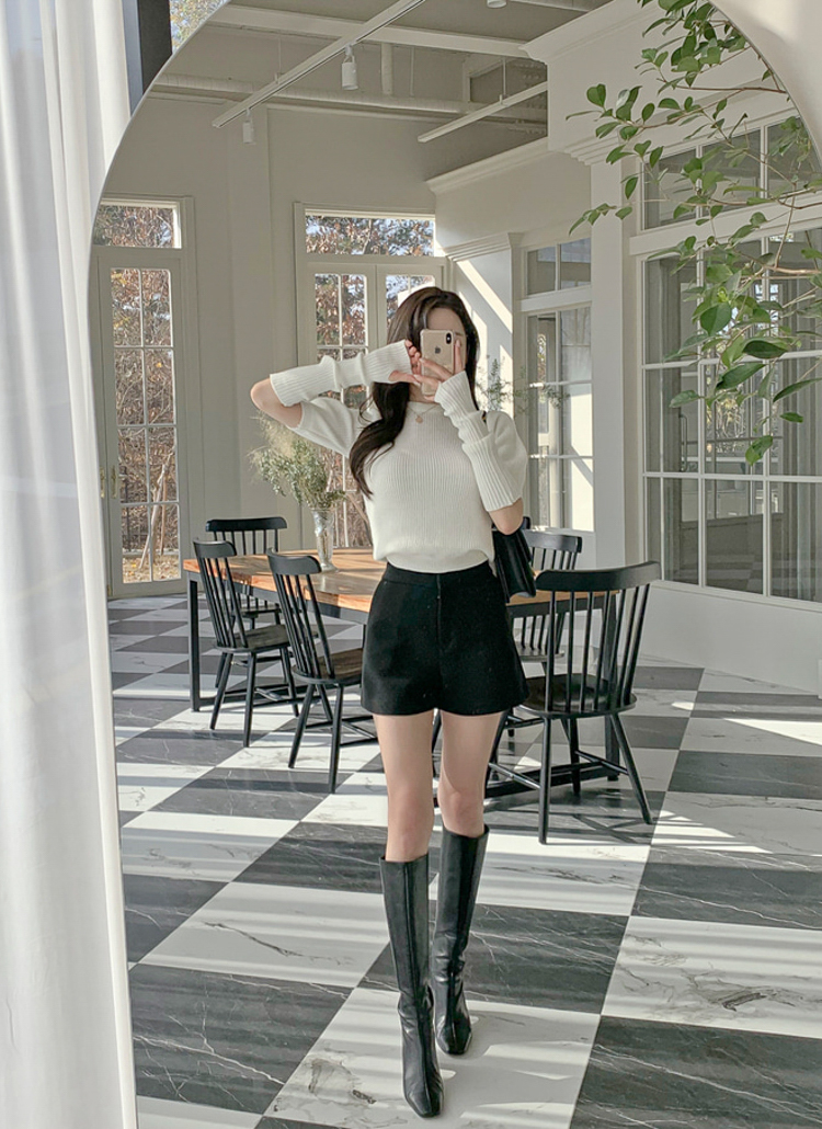 ウールブレンドショートパンツ | レディースファッション通販 - DHOLIC