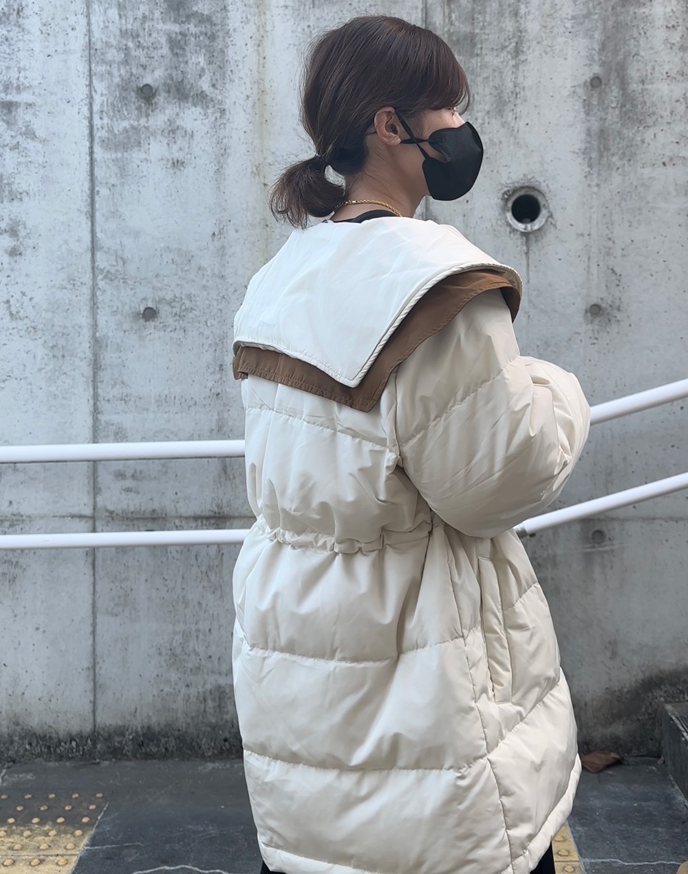 【未使用】スール　ダウンジャケット　ベルト付き　女優襟　ヤマダヤ　soeur7 襟付きダウンジャケット | レディースファッション通販 - DHOLIC