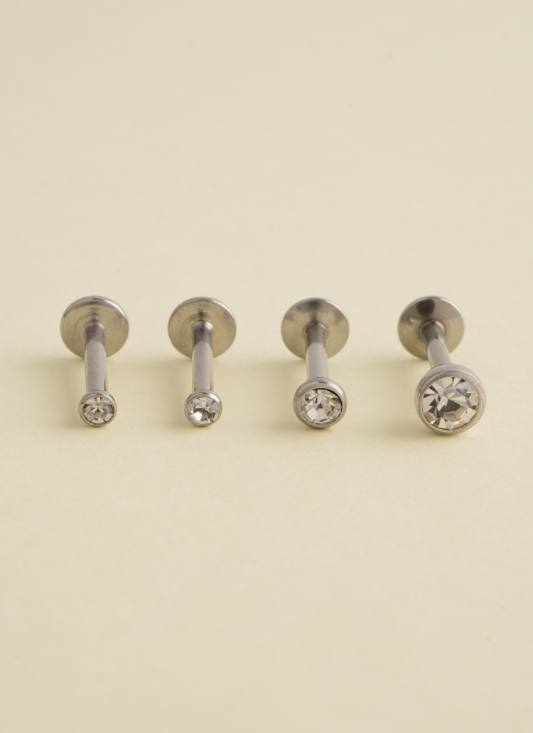 4TYPEシルバーキュービックピアス(片耳用) | レディースファッション 