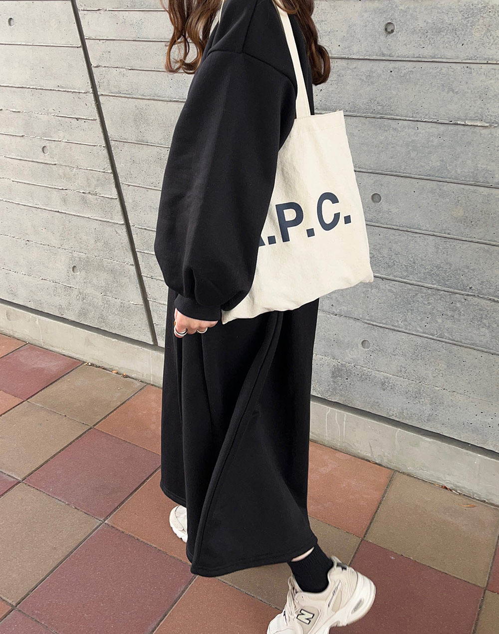 再入荷*スウェットAラインワンピース | レディースファッション