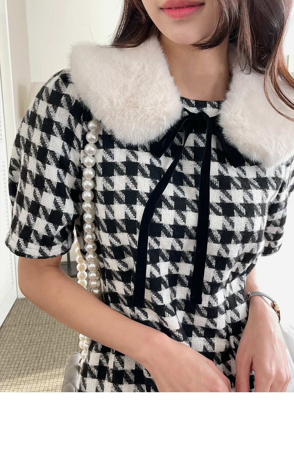 ベロアリボンエコファーマフラー | DHOLIC | 詳細画像4