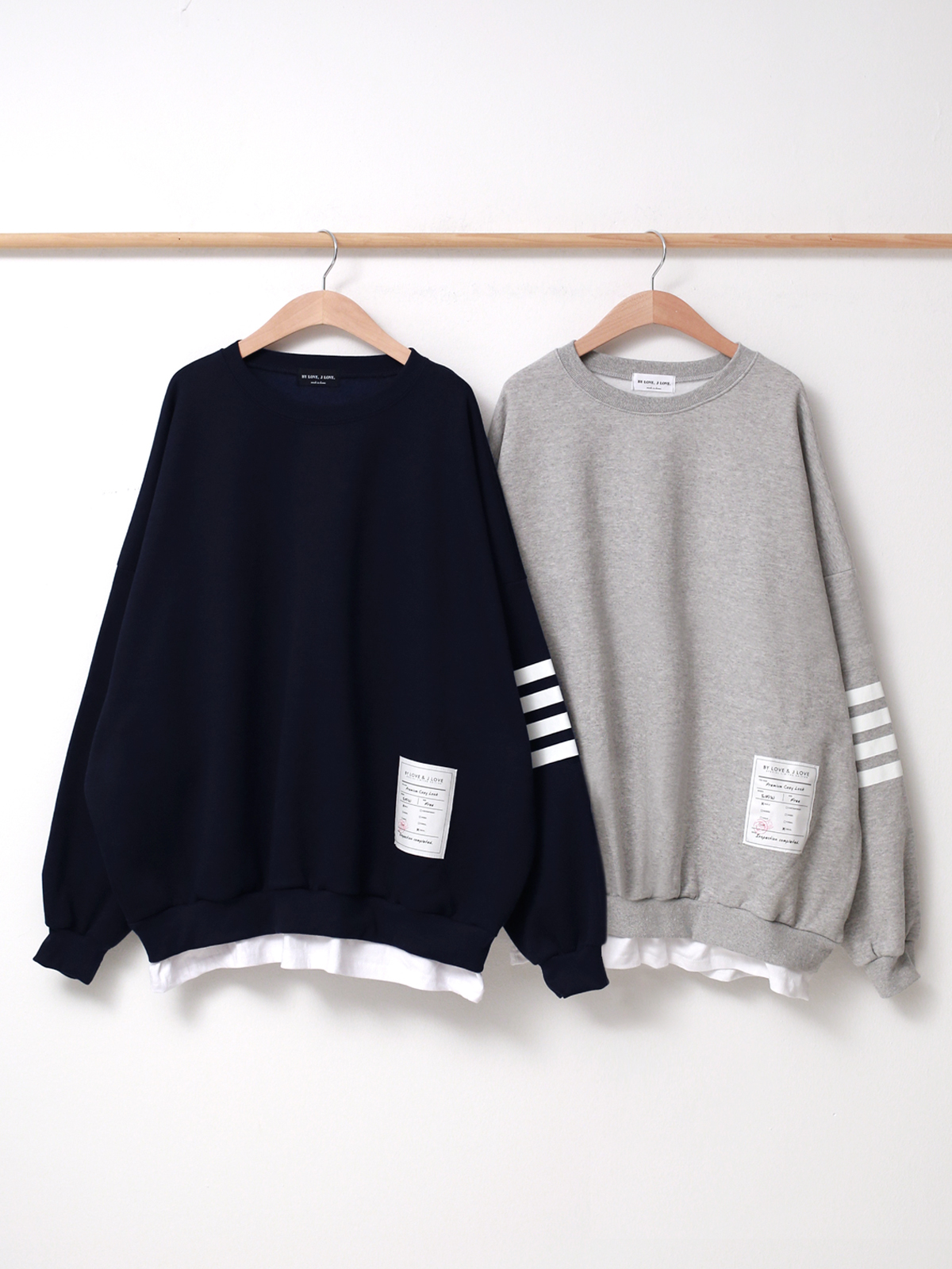 裏起毛配色スウェット&起毛レギンスSET | 詳細画像15