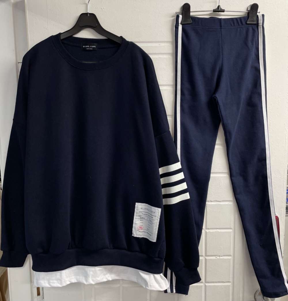 裏起毛配色スウェット&起毛レギンスSET | 詳細画像17