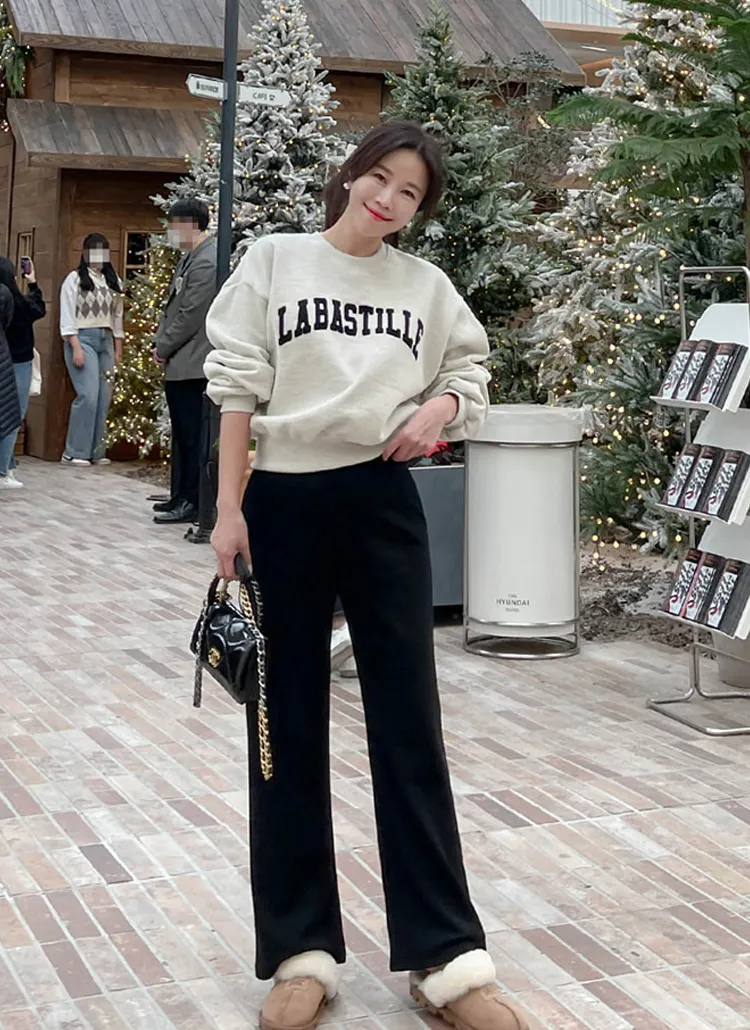 2TYPE裏起毛イージーワイドパンツ | baddiary | 詳細画像1