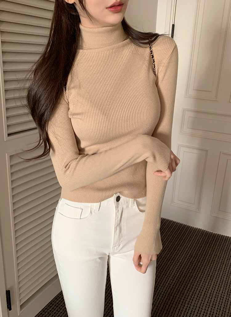 リブタートルネックニット | レディースファッション通販 - DHOLIC