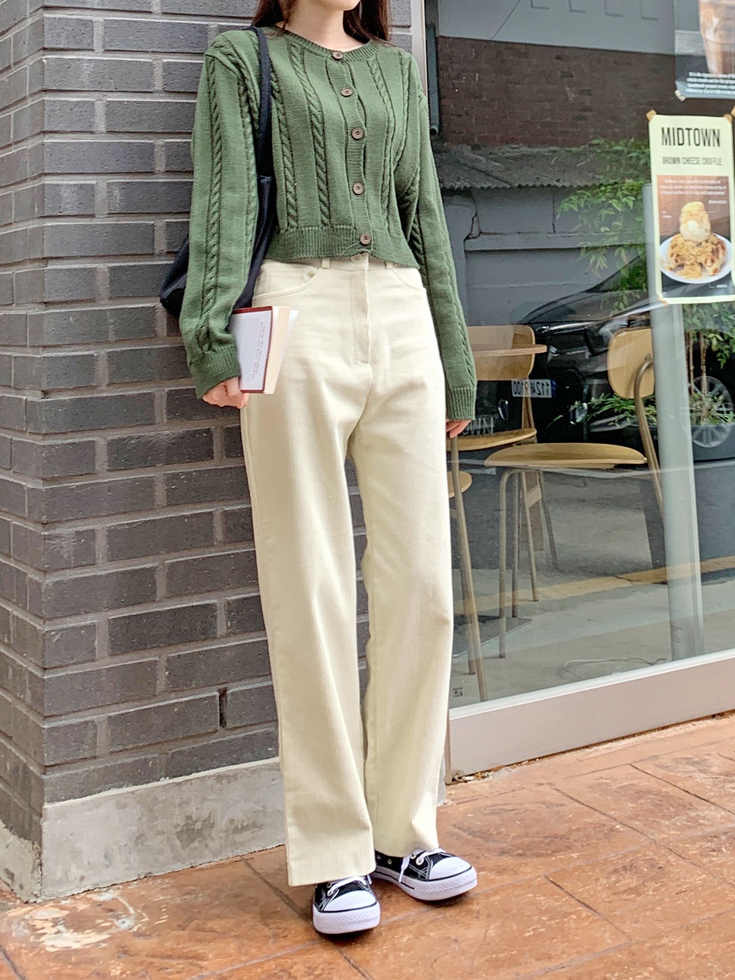 モダール混ツーボタンコーデュロイパンツ | 詳細画像4