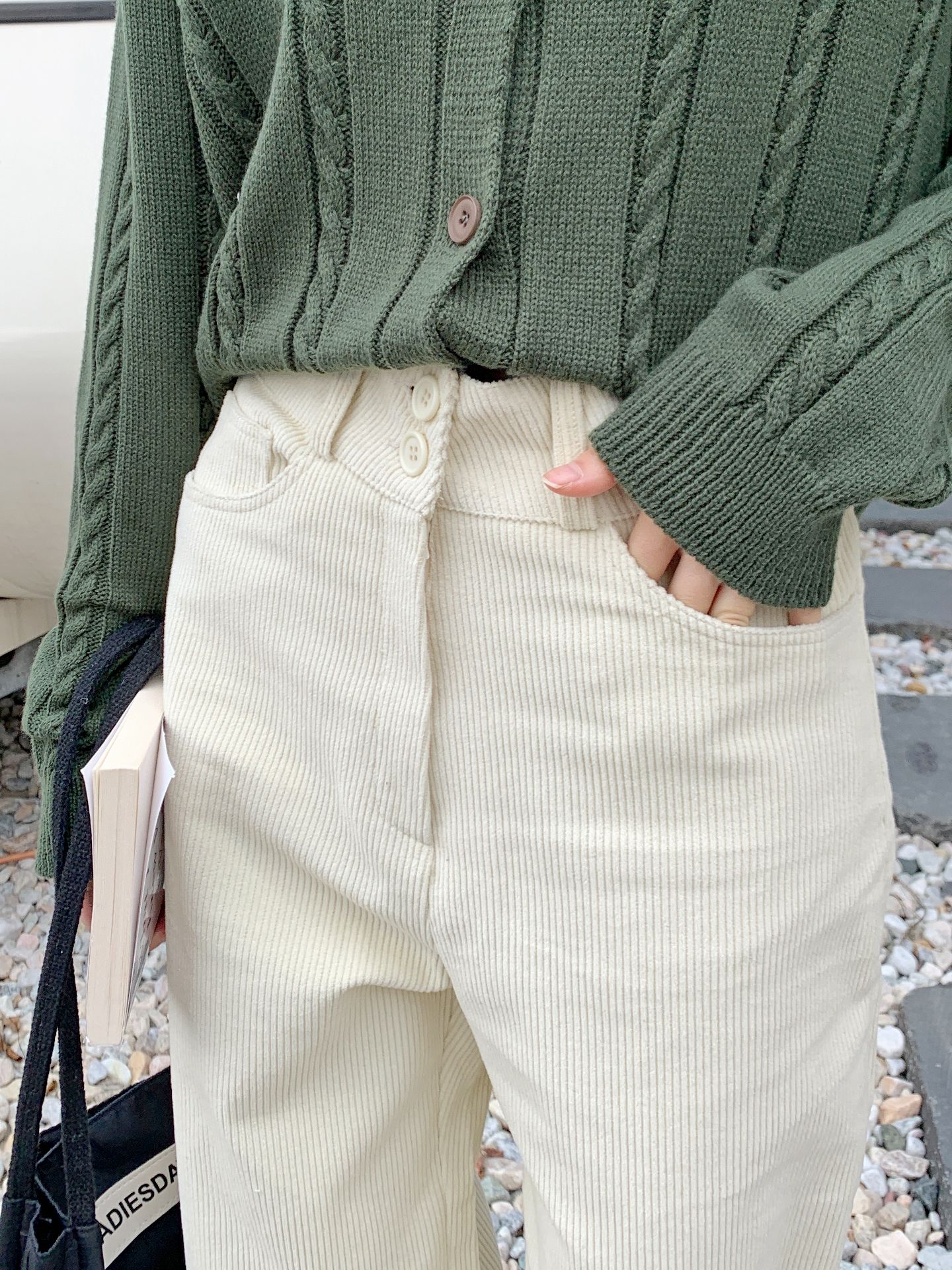モダール混ツーボタンコーデュロイパンツ | 詳細画像21