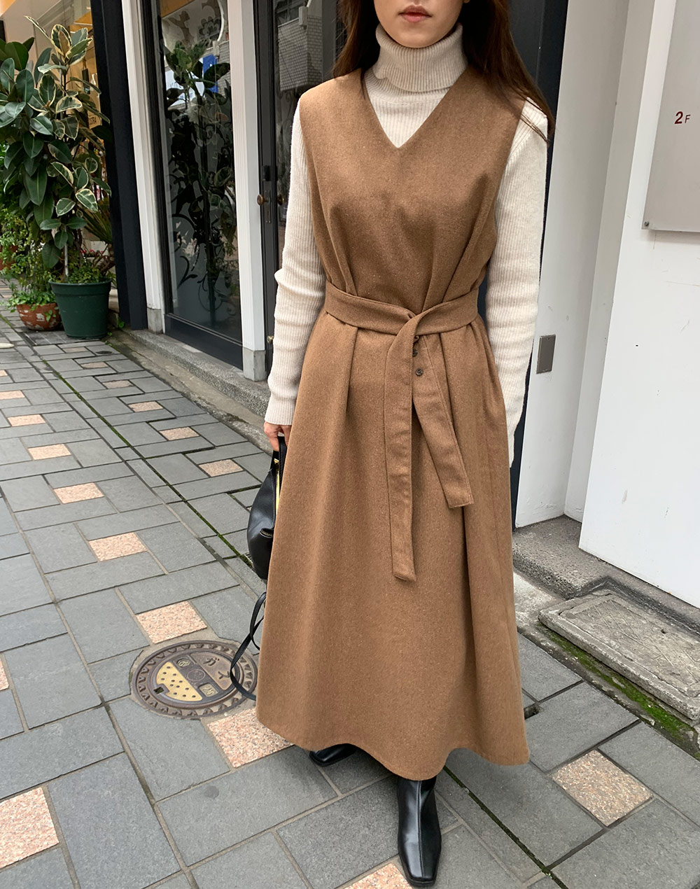 新品 M DIESEL D-BELLS カットソー クルーネック ワンピース ベルト付Vネックワンピース | レディースファッション通販 - DHOLIC