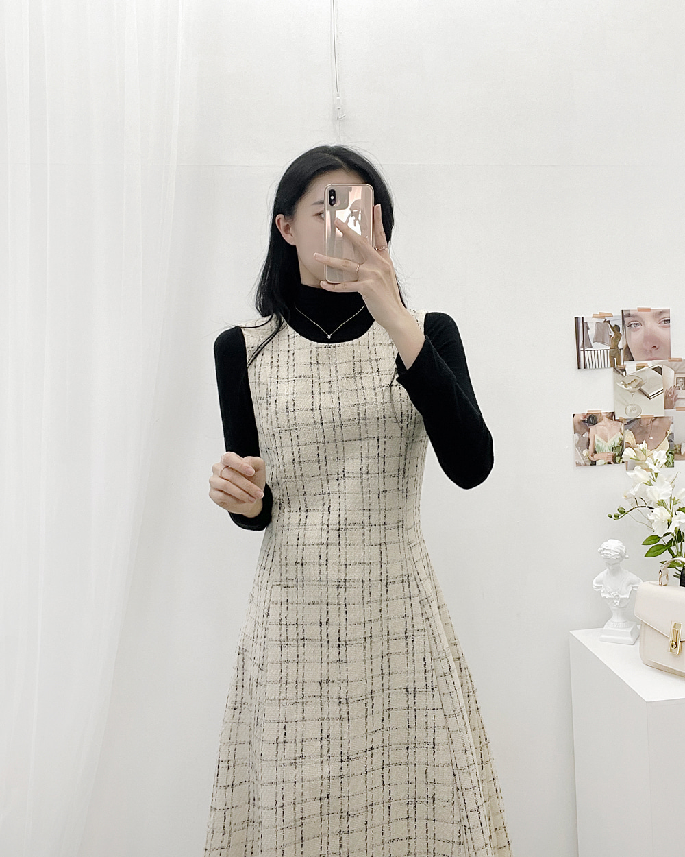 ツイードフレアワンピース | レディースファッション通販 - DHOLIC