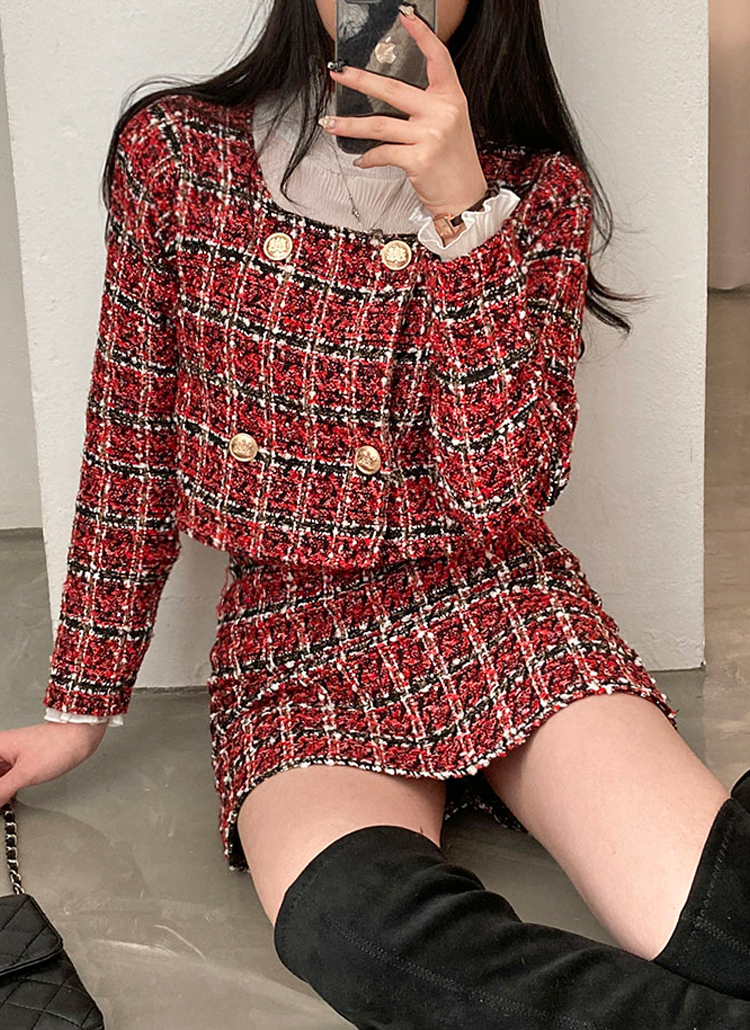 タグ付 ZARA ブークレツイードジャケット 赤 XL 金ボタン オーバーサイズ タグ付 ZARA ブークレツイードジャケット 赤 XL 金ボタン オーバー