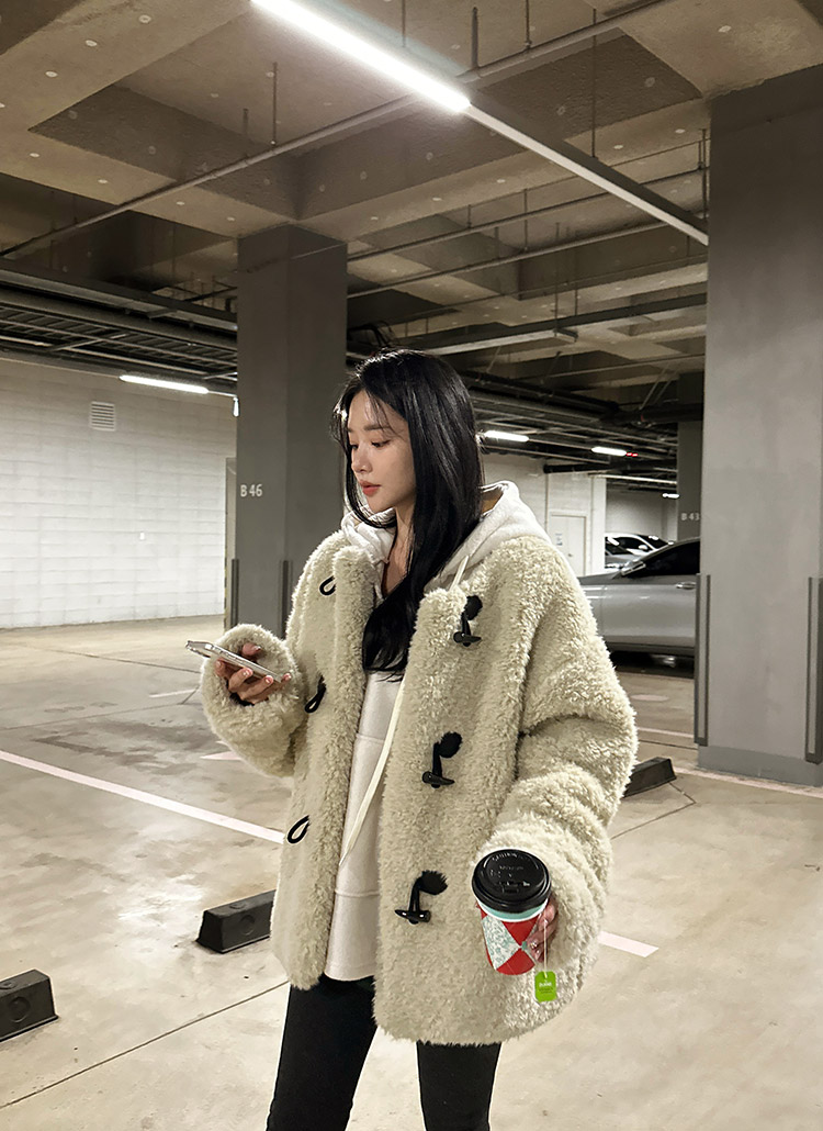 キルト裏地トグルボタンボアジャケット | レディースファッション通販