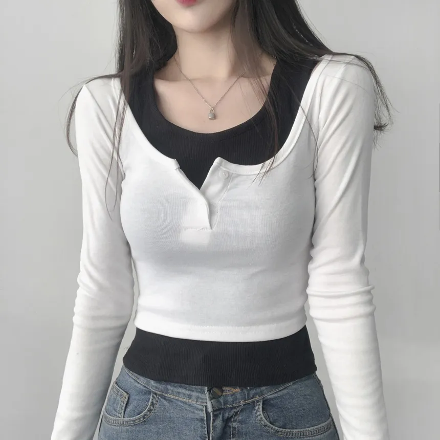 裏起毛スリムTシャツ&ノースリーブSET | lilisense | 詳細画像19
