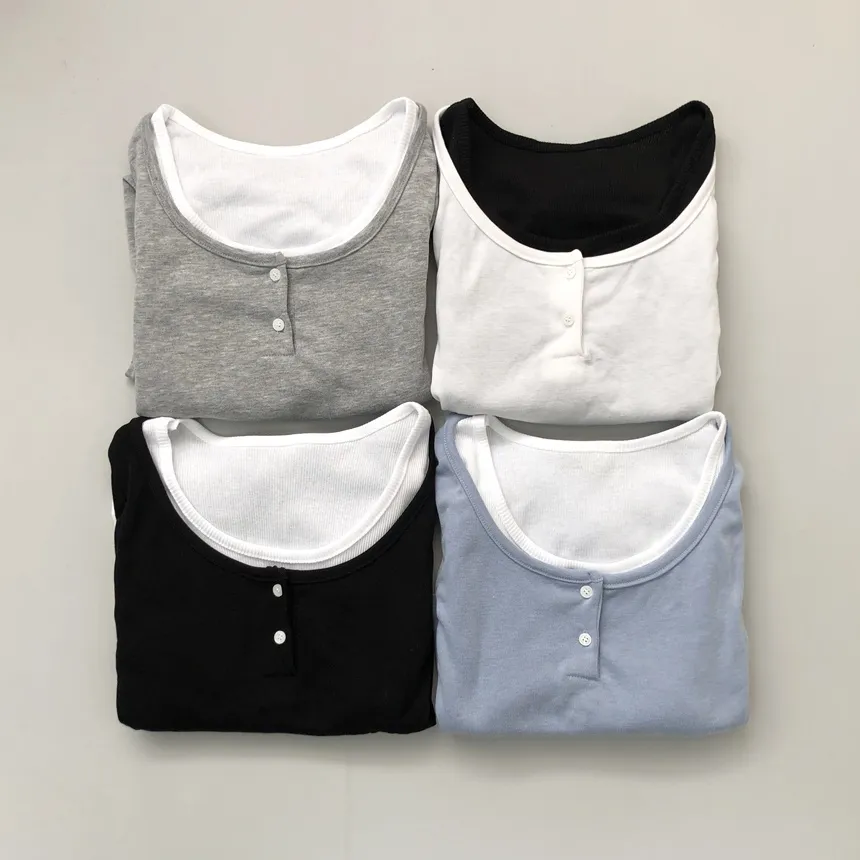 裏起毛スリムTシャツ&ノースリーブSET | lilisense | 詳細画像30