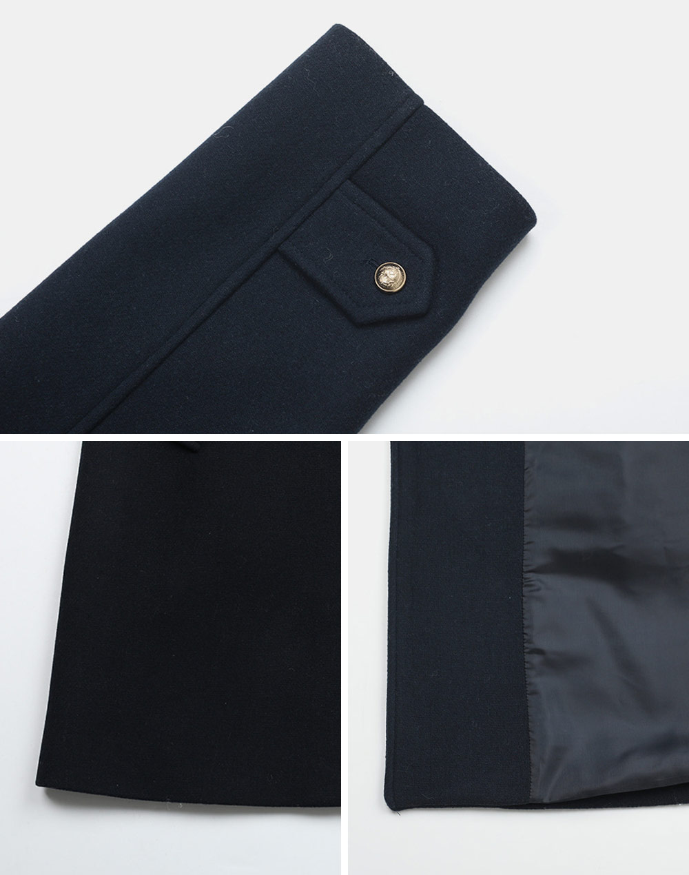 coombパールボタンコート ジャケット ネイビー