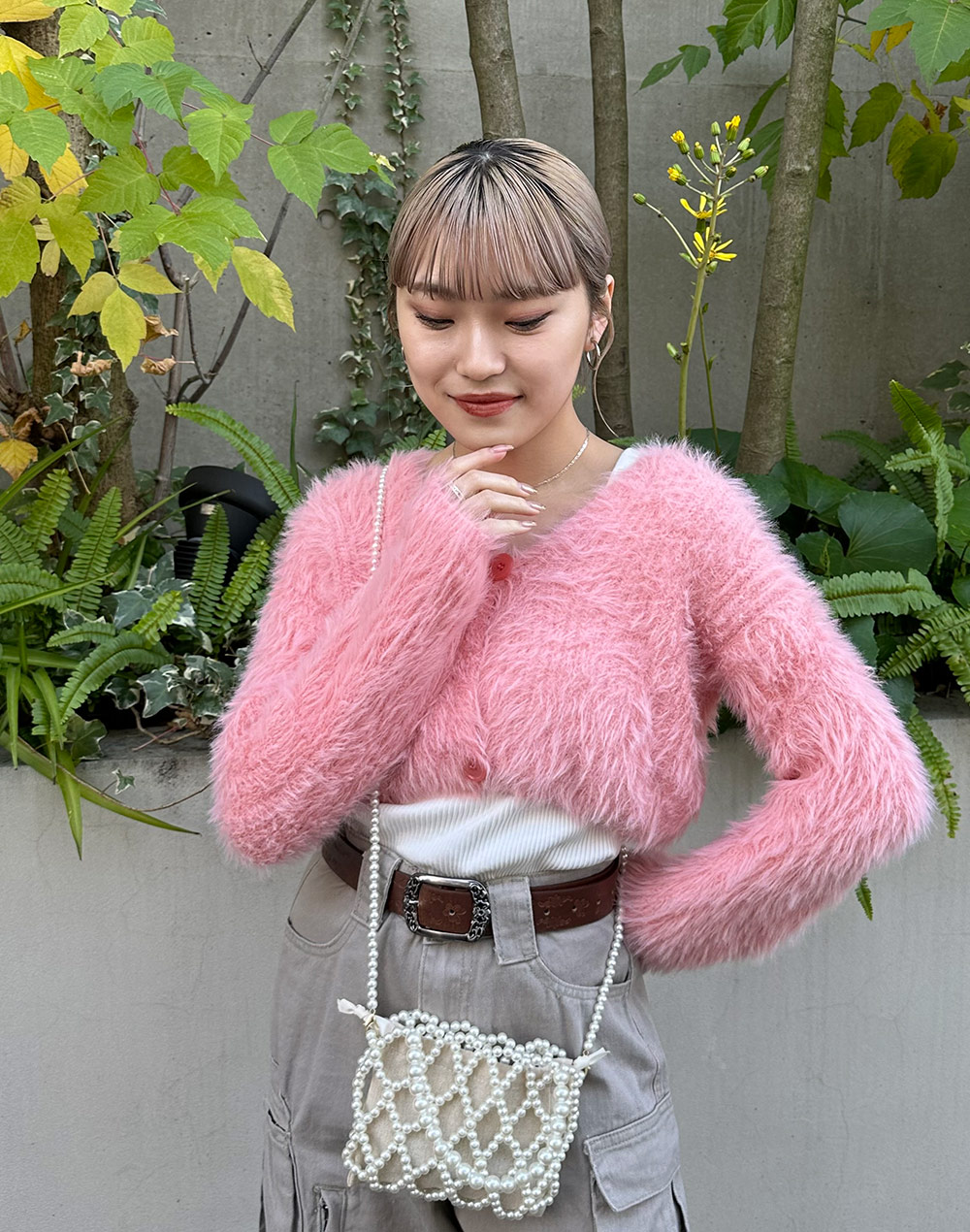 シャギーニットカーディガン | レディースファッション通販 - DHOLIC