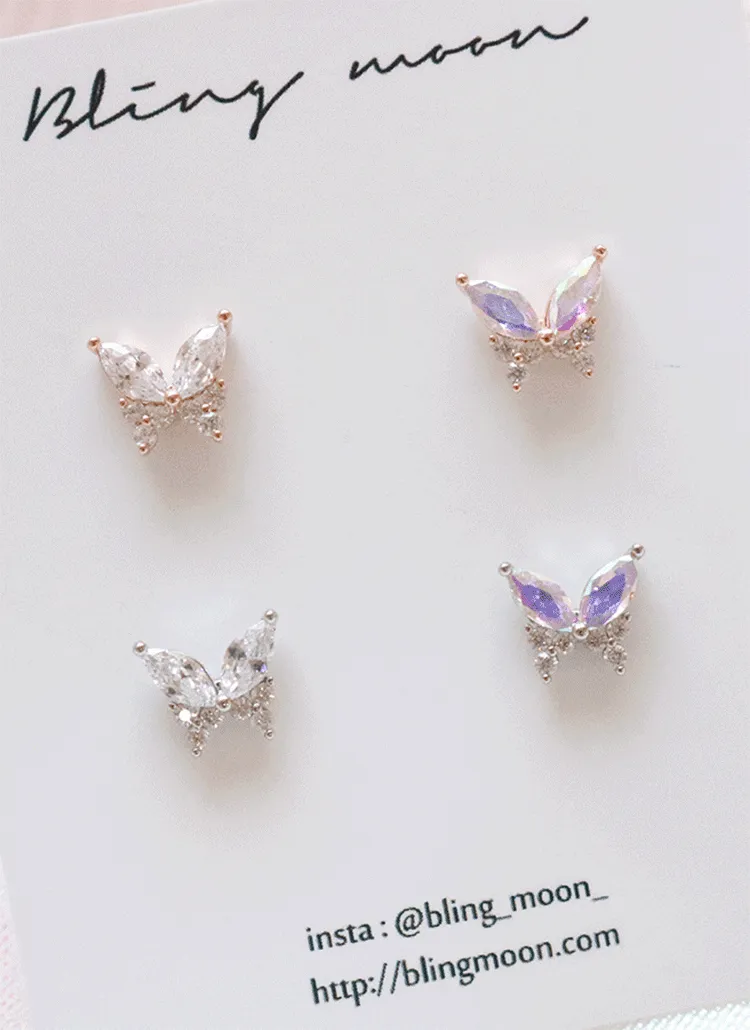 フライングバタフライピアス(片耳用) | blingmoon | 詳細画像1