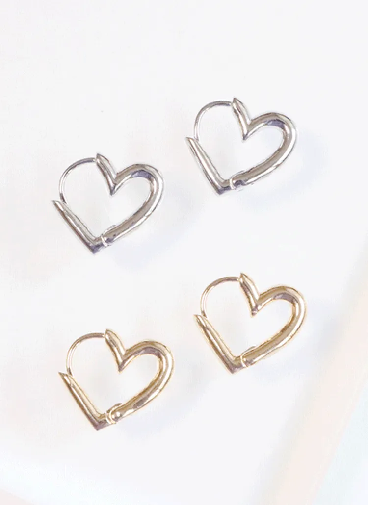 ワンタッチハートリングピアス | blingmoon | 詳細画像1