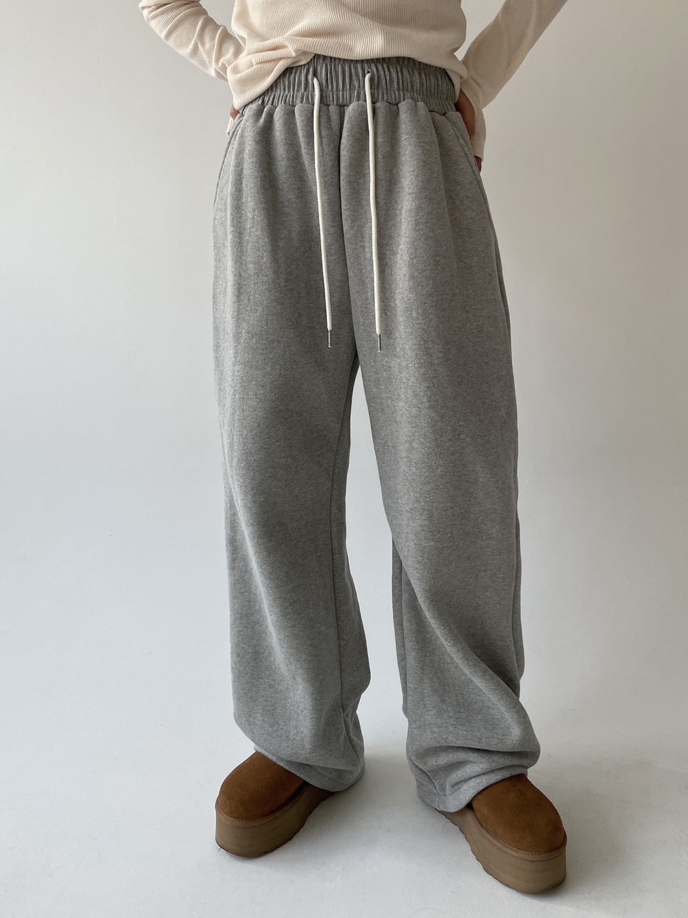 裏起毛スウェットワイドパンツ | レディースファッション通販 - DHOLIC