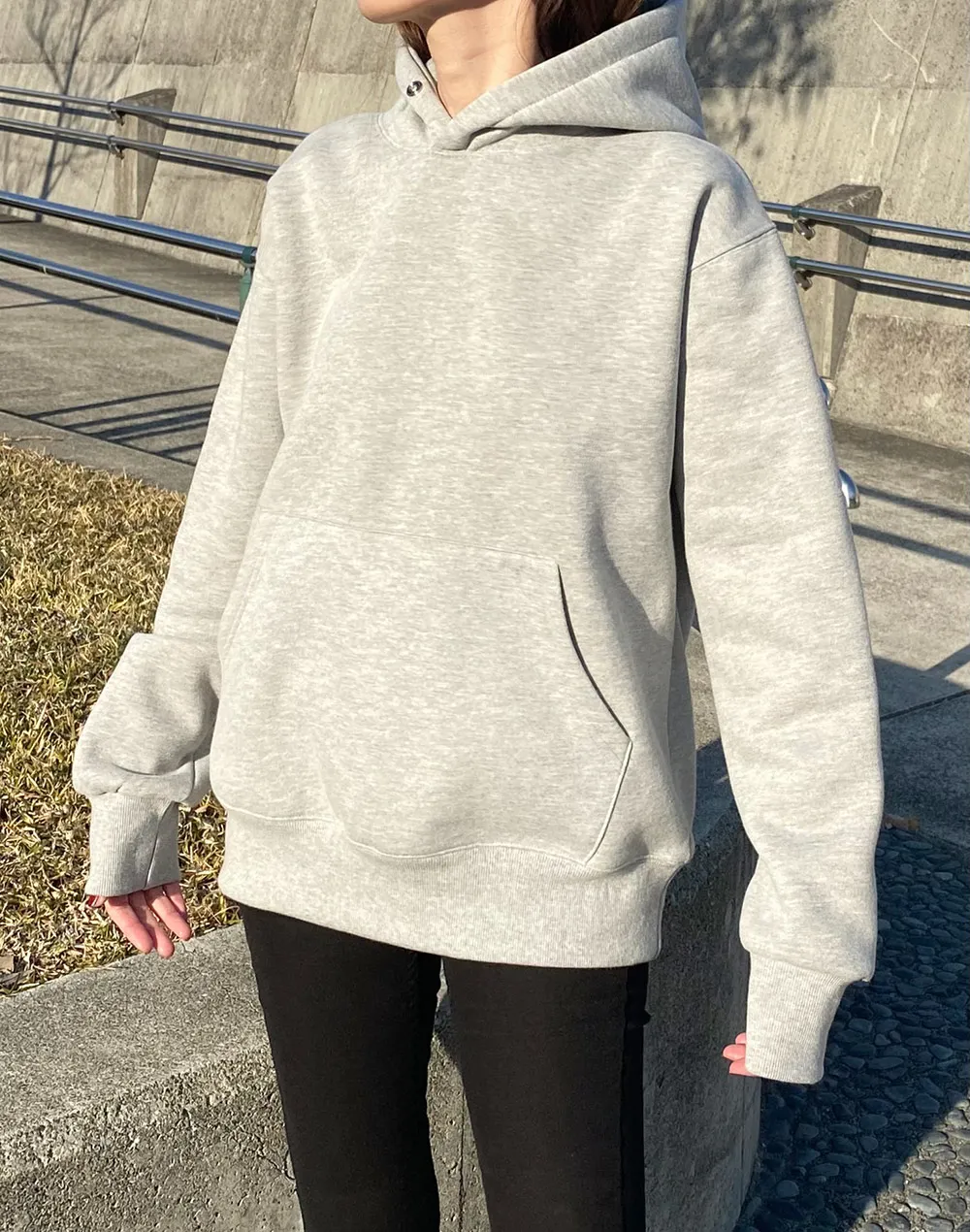 裏起毛ゆったりシンプルパーカー | レディースファッション通販 - DHOLIC 