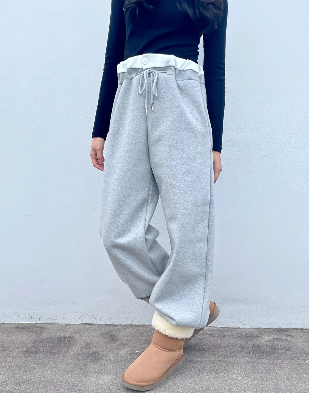 ダブルウエストスウェットパンツ | レディースファッション通販 - DHOLIC 