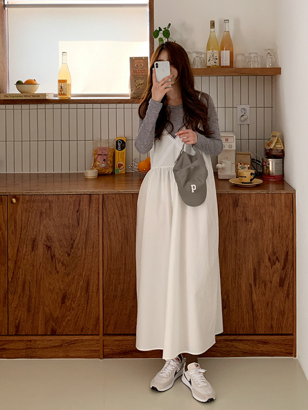 リメイク　テーブルクロス　レースキャミワンピース① クロスレースキャミワンピース | レディースファッション通販