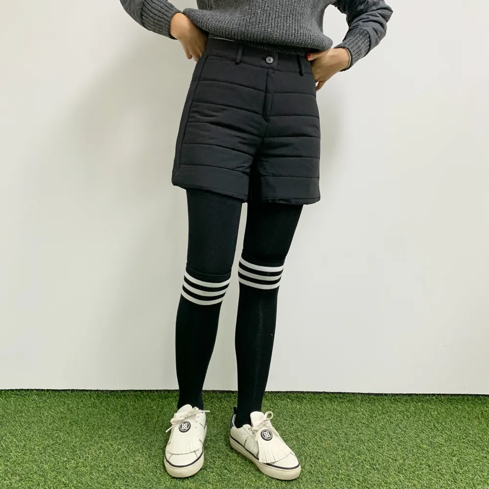 裏起毛サイド配色キルティングショートパンツ | voer | 詳細画像2