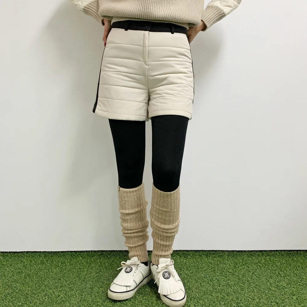 裏起毛サイド配色キルティングショートパンツ | voer | 詳細画像13