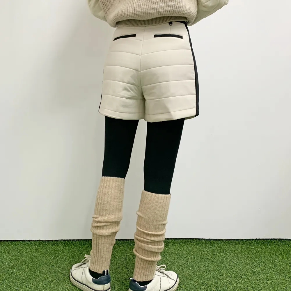 裏起毛サイド配色キルティングショートパンツ | voer | 詳細画像16