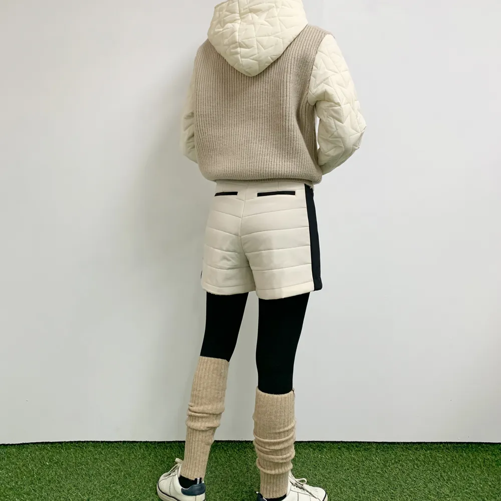 裏起毛サイド配色キルティングショートパンツ | voer | 詳細画像19
