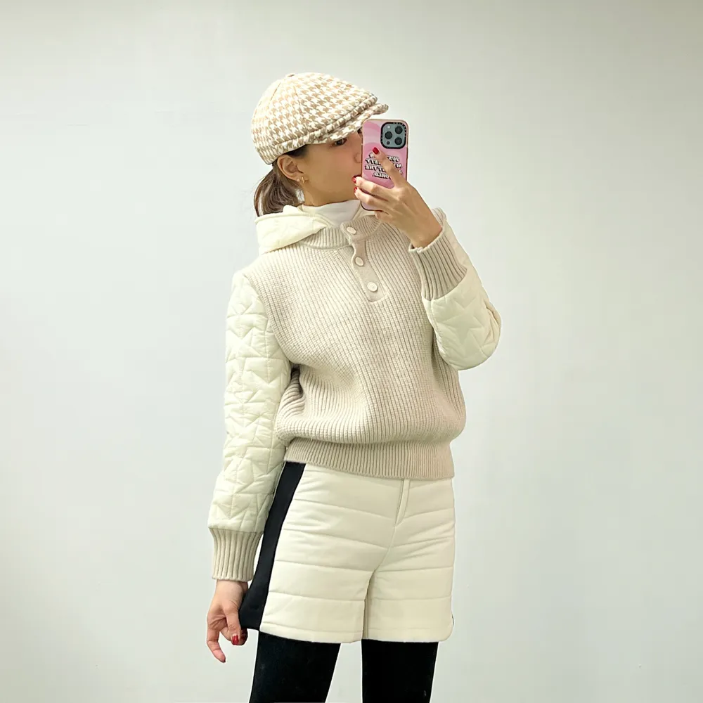 裏起毛サイド配色キルティングショートパンツ | voer | 詳細画像23