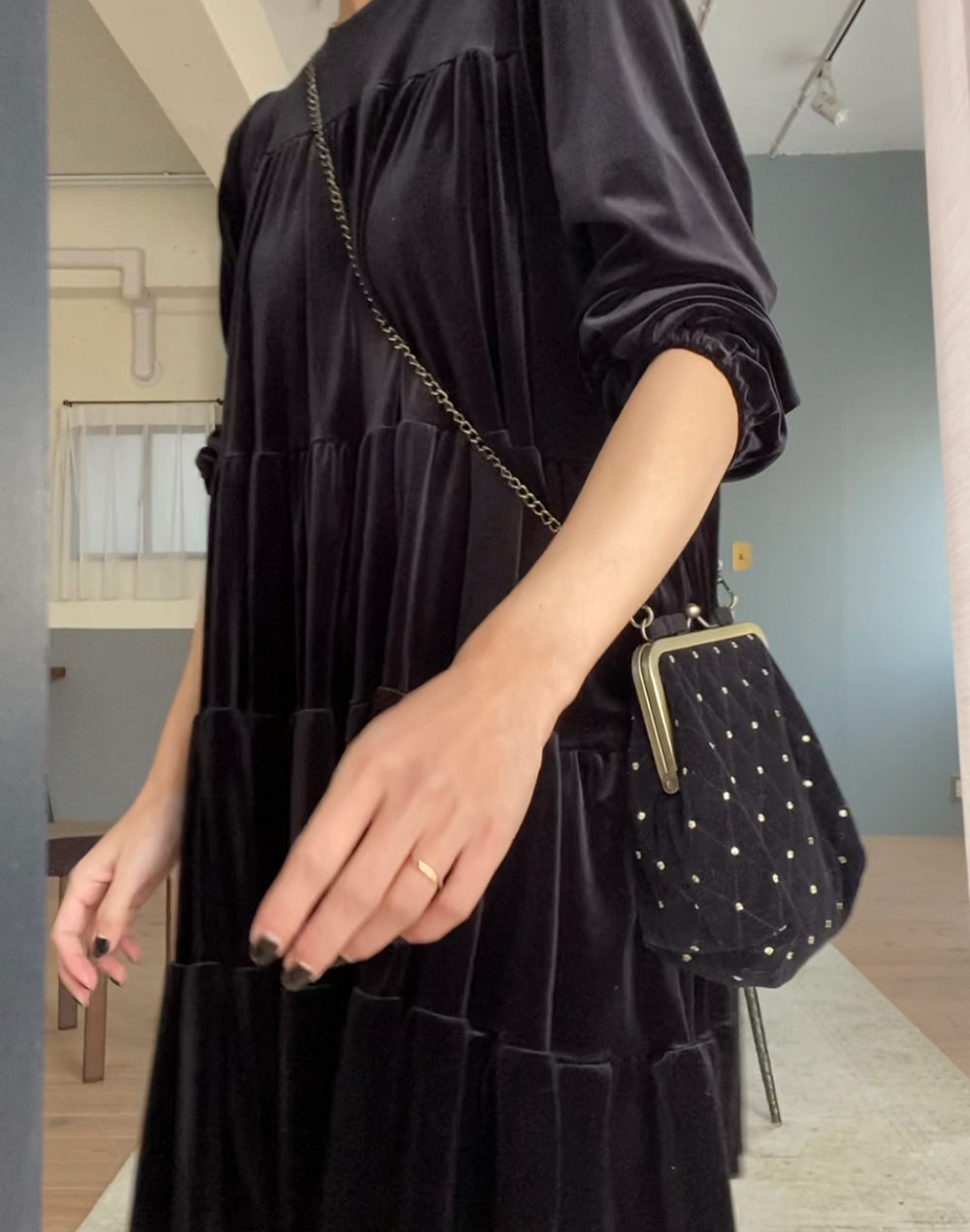 ベロアティアードワンピース | レディースファッション通販 - DHOLIC