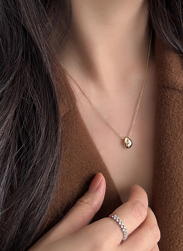 ウォータードロップネックレス(yellow gold) レディースファッション通販 DHOLIC