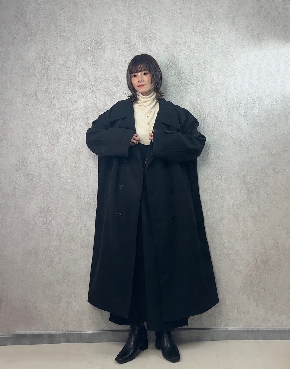 dholic ounce カシミヤウール混ロングコート韓国ファッション