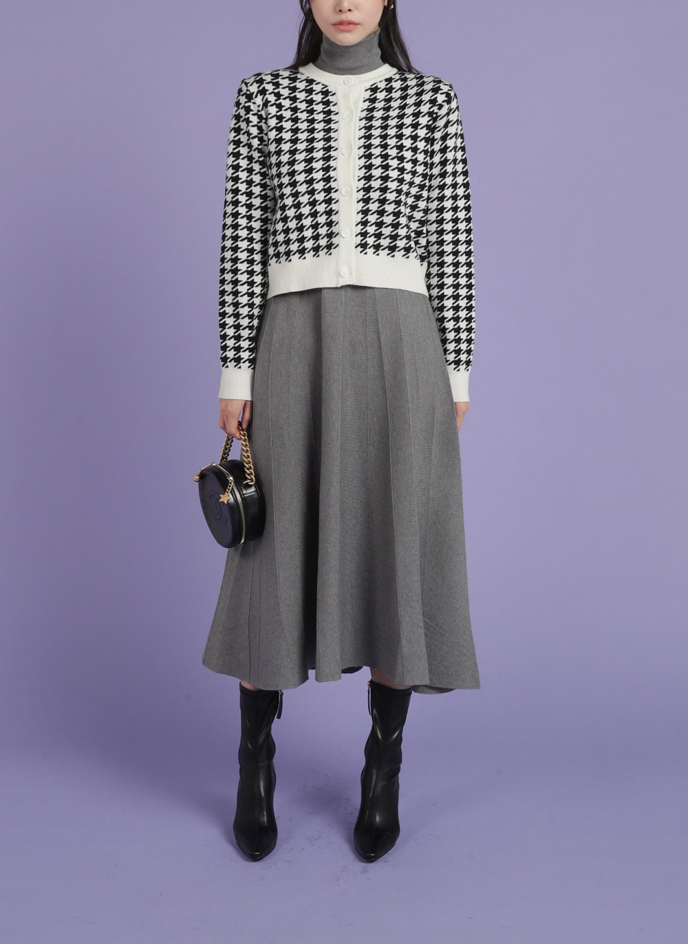 Aラインタートルニットワンピース | レディースファッション通販 - DHOLIC 