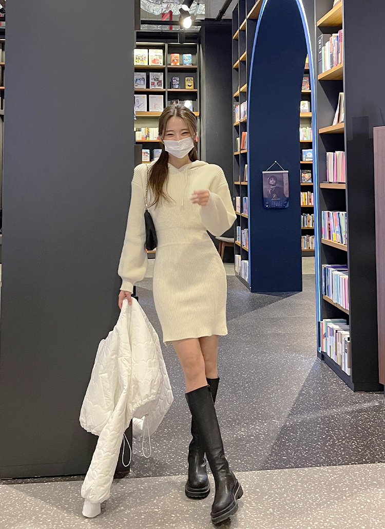 パーカーニットワンピース | レディースファッション通販 - DHOLIC