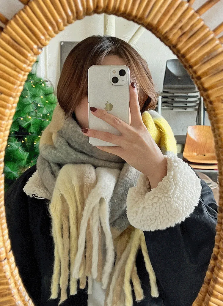 カラフルフリンジマフラー | hotping | 詳細画像1