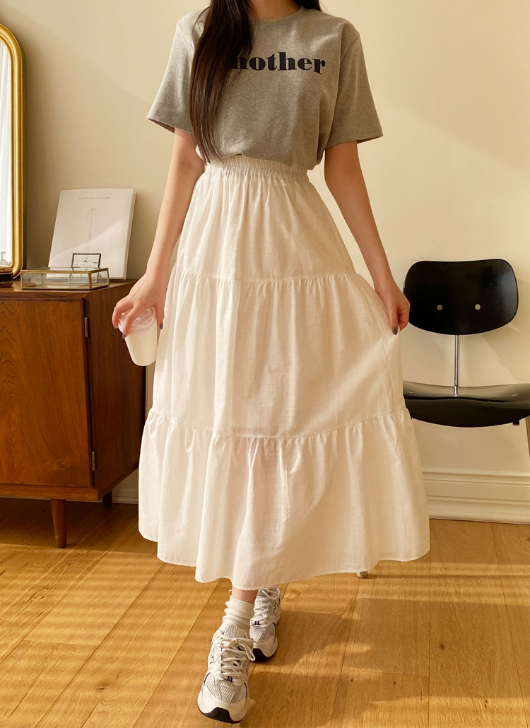 コットンティアードスカート | レディースファッション通販 - DHOLIC