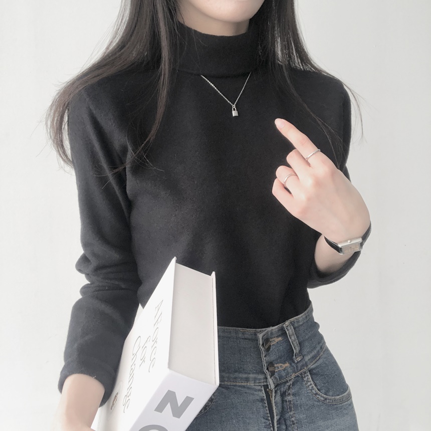 起毛タートル長袖Tシャツ | lilisense | 詳細画像11