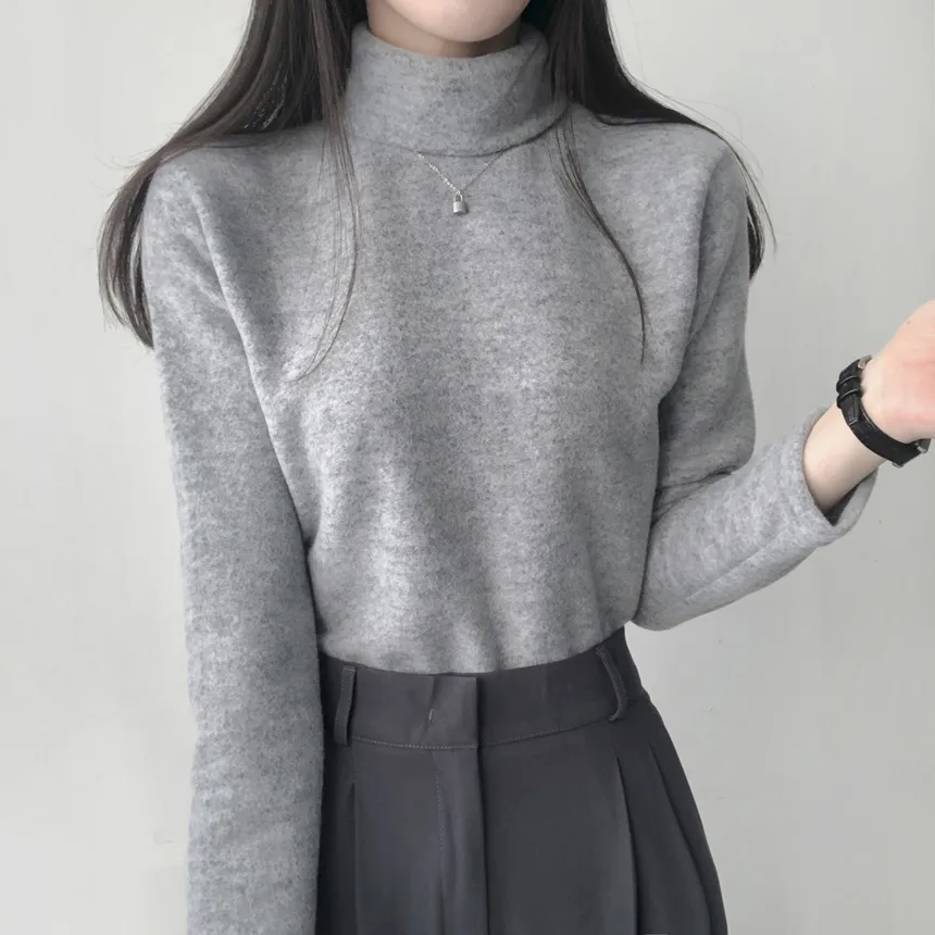 起毛タートル長袖Tシャツ | lilisense | 詳細画像18