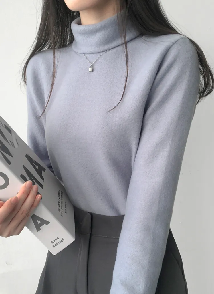 起毛タートル長袖Tシャツ | lilisense | 詳細画像1